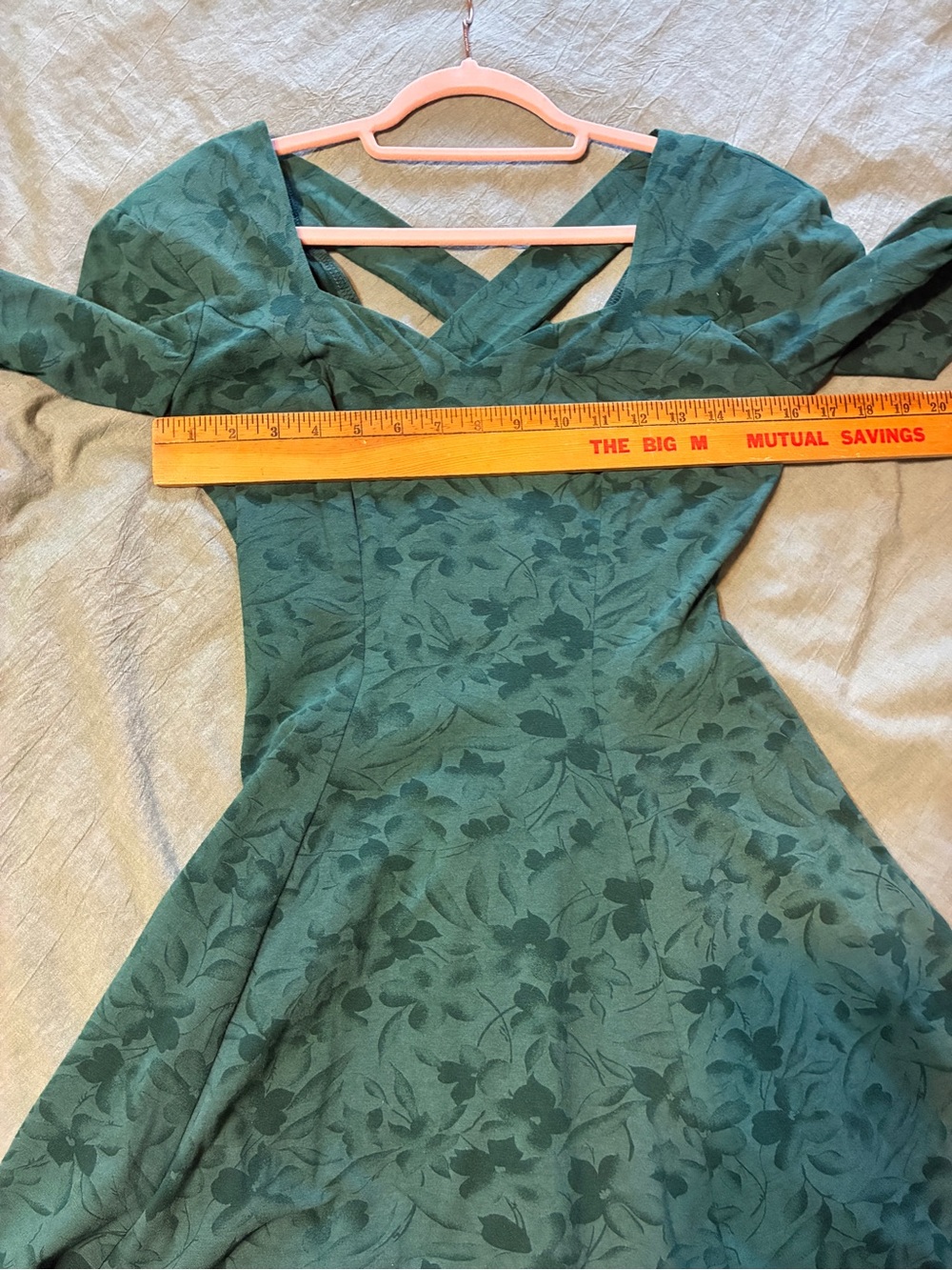 Vintage 90s/y2k Rampage Long Sleeve X Back Sweetheart Skater Dress - Picture 7 of 10